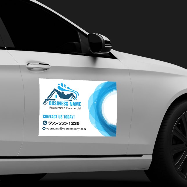 Professional Pressure Washing Power Cleaning  Car Magnet (Creator Uploaded)