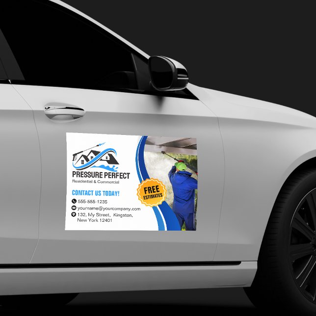 Professional Pressure Washing & Power Cleaning  Car Magnet (Creator Uploaded)