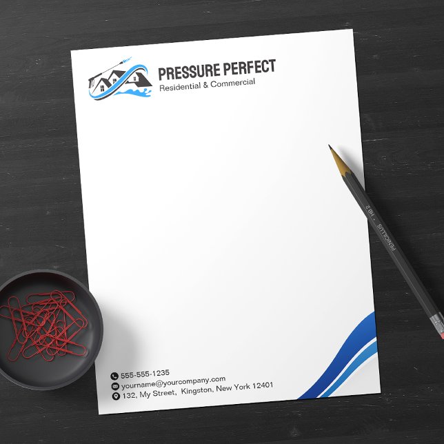 Professional Pressure Washing & Power Cleaning  Letterhead (Creator Uploaded)