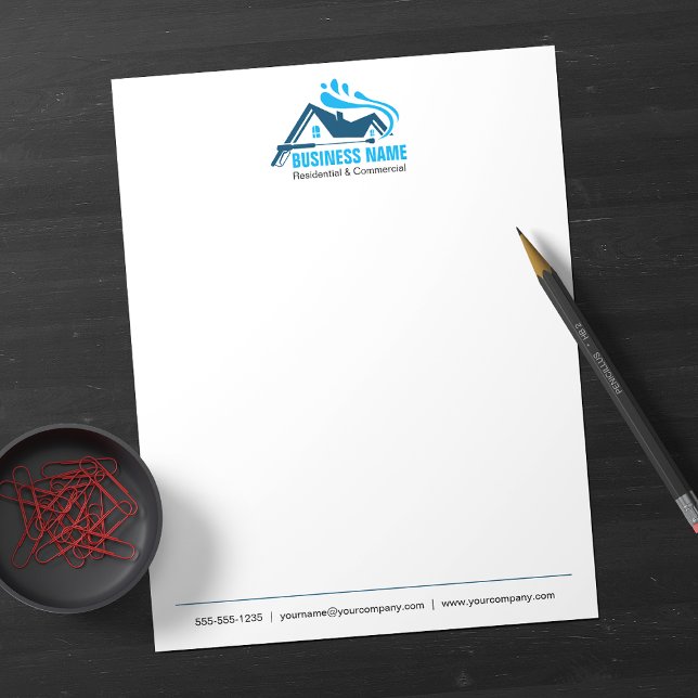 Professional Pressure Washing Power Cleaning  Letterhead (Creator Uploaded)