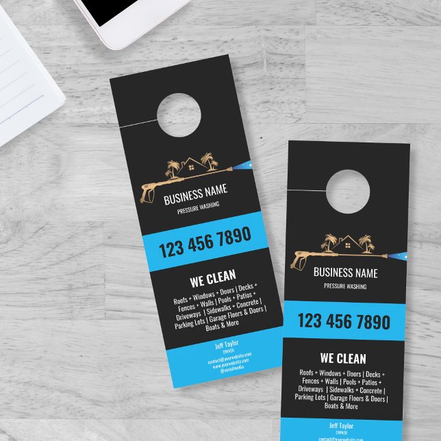 Professional Pressure Washing Power Gutter Wash Door Hanger (Creator Uploaded)