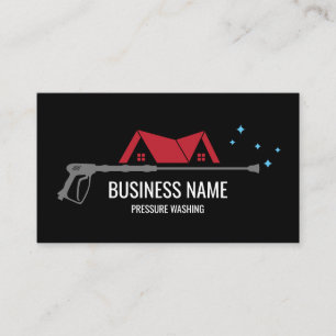 Professional Pressure Washing Power Masculine Bu Business Card