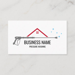 Professional Pressure Washing Power Masculine Bu Business Card