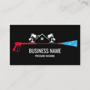 Professional Pressure Washing Power Masculine Bu Business Card
