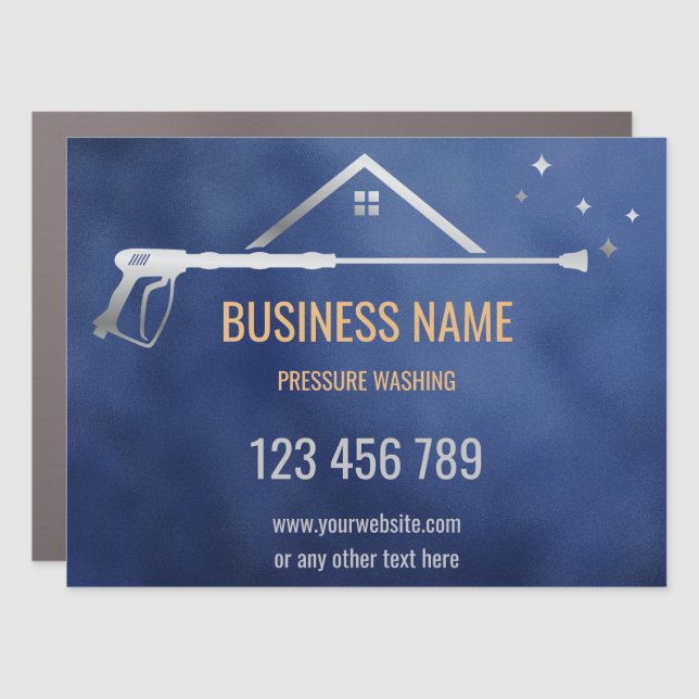 Professional Pressure Washing Power  Masculine  Bu Car Magnet (Front)