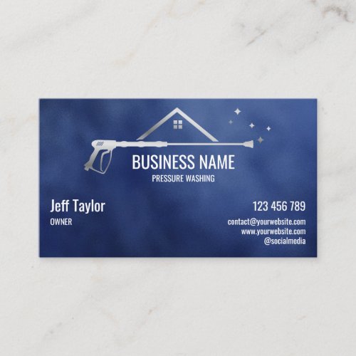 Professional Pressure Washing Power  Masculine  Business Card