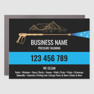 Professional Pressure Washing Power  Masculine Car Magnet