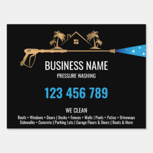 Professional Pressure Washing Power Masculine Sign
