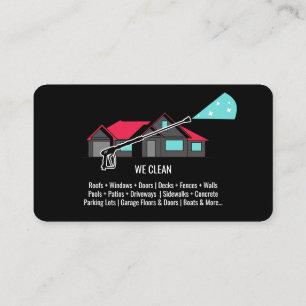 Professional Pressure Washing Power Washing Busine Business Card