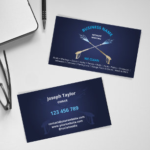 Professional Pressure Washing Power Washing Busine Business Card