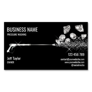 Professional Pressure Washing Power Washing Busine Business Card Magnet