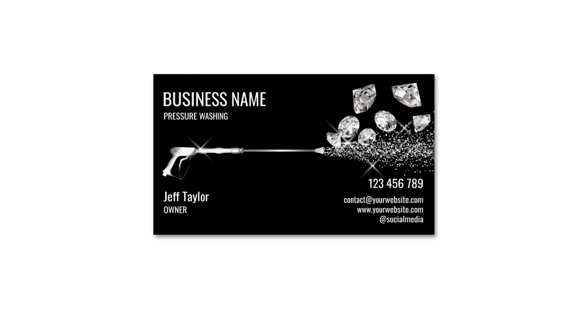 Professional Pressure Washing Power Washing Busine Business Card