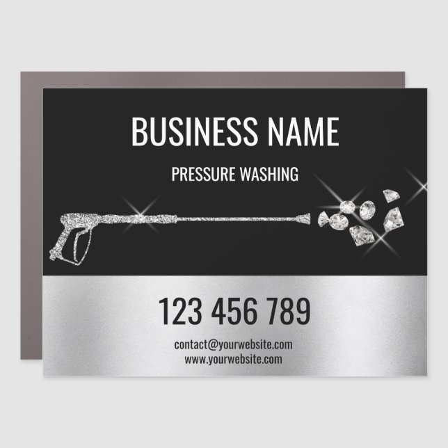 Professional Pressure Washing Power Washing Busine Car Magnet (Front)