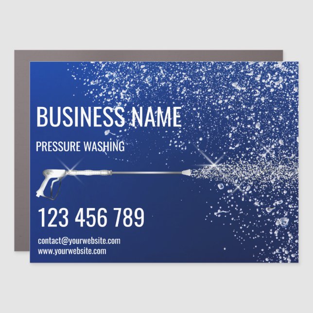 Professional Pressure Washing Power Washing Busine Car Magnet (Front)