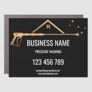 Professional Pressure Washing Power Washing Busine Car Magnet