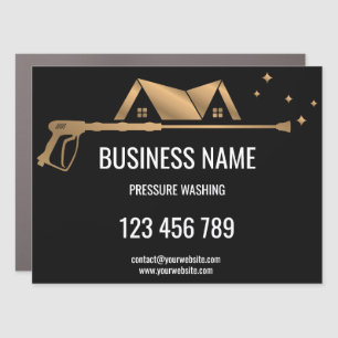 Professional Pressure Washing Power Washing Busine Car Magnet
