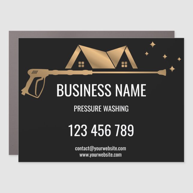 Professional Pressure Washing Power Washing Busine Car Magnet (Front)