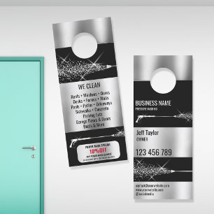 Professional Pressure Washing Power Washing Busine Door Hanger