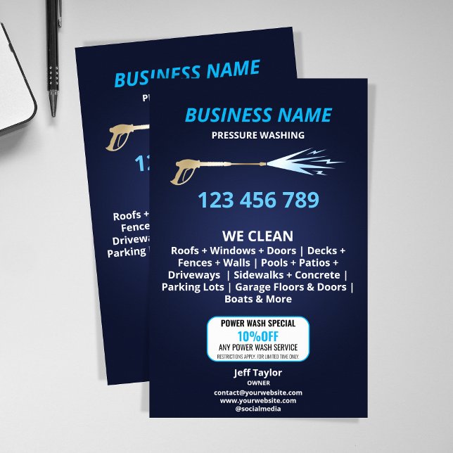 Professional Pressure Washing Power Washing Busine Flyer (Creator Uploaded)