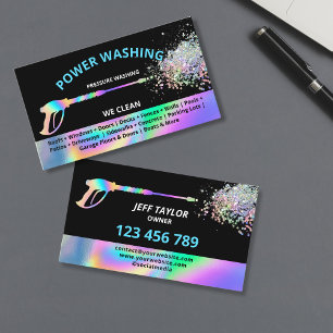 Professional Pressure Washing Power Washing Business Card