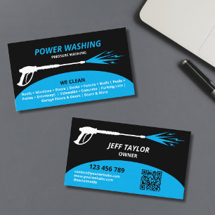 Professional Pressure Washing Power Washing Business Card