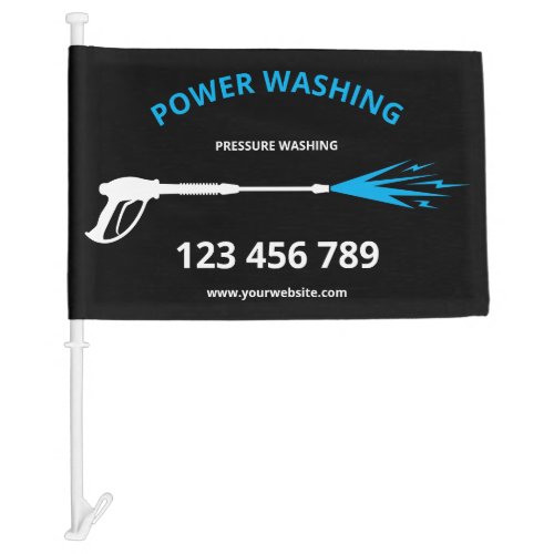 Professional Pressure Washing Power Washing Car Flag