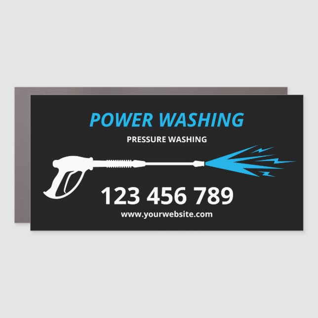 Professional Pressure Washing Power Washing Car Magnet (Front)