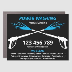 Professional Pressure Washing Power Washing Car Magnet