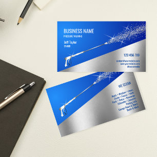 Professional Pressure Washing Power Washing Clean Business Card