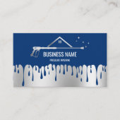 Professional Pressure Washing Power Washing Roof B Business Card (Front)