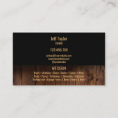 Professional Pressure Washing Power Washing Roof   Business Card (Back)