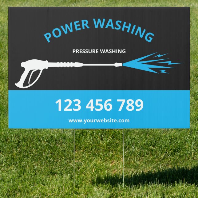 Professional Pressure Washing Power Washing Sign (Insitu)