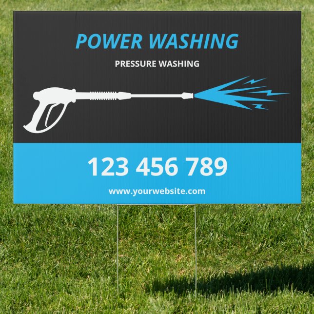 Professional Pressure Washing Power Washing Sign (Insitu)