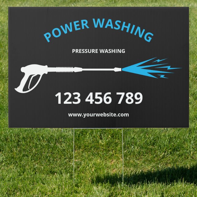 Professional Pressure Washing Power Washing Sign (Insitu)