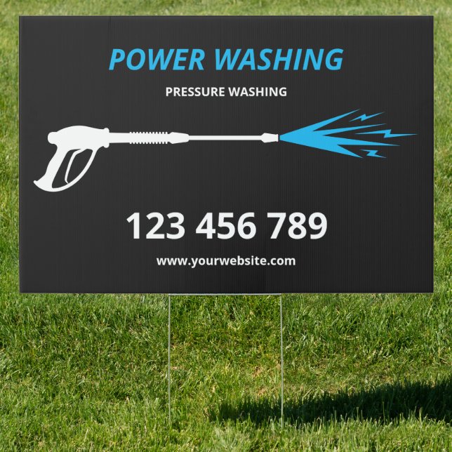 Professional Pressure Washing Power Washing Sign (Insitu)