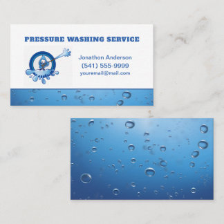 Professional Pressure Washing Service Business Card