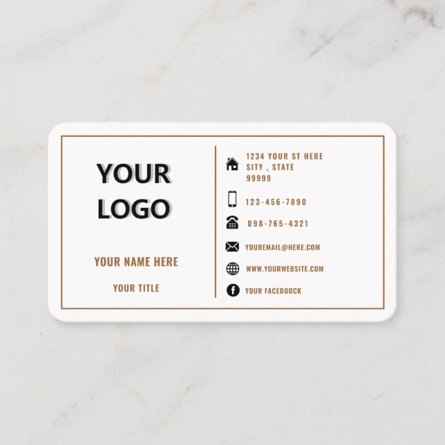 Professional Promotional Business Card Template (Front)