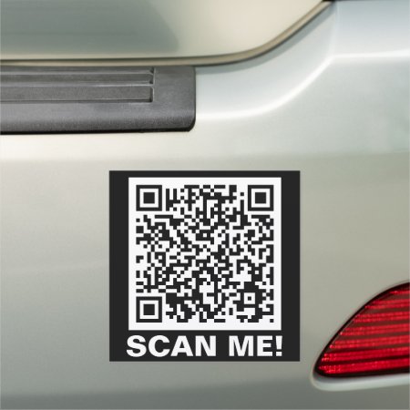 Professional Promotional Marketing Qr Scan Me Code Car Magnet