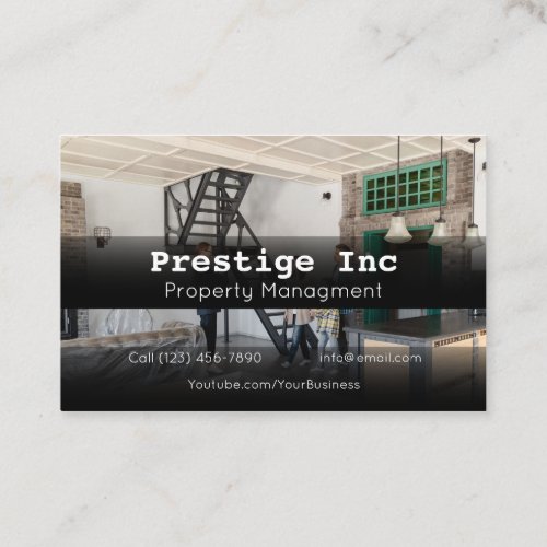 Professional Property Management Manager Business Card