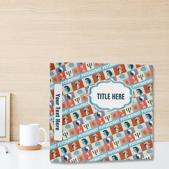 Professional Psychiatrist Iconic Designed 3 Ring Binder (Creator Uploaded)