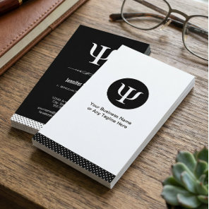 Professional Psychologist - Psychology Psi Symbol Business Card
