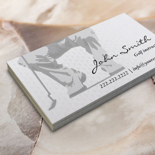 Professional Putt Golf Instructor Business Card