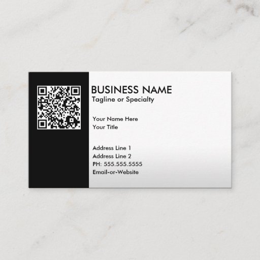Customizable professional QR code Business Card