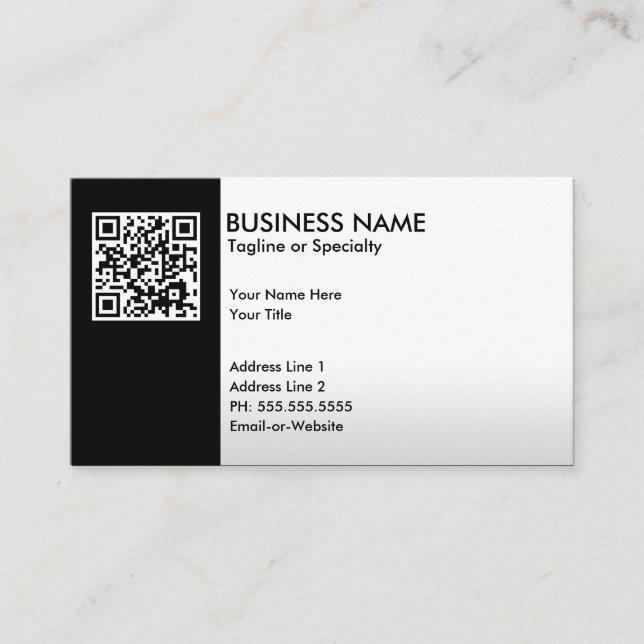 professional QR code Business Card (Front)