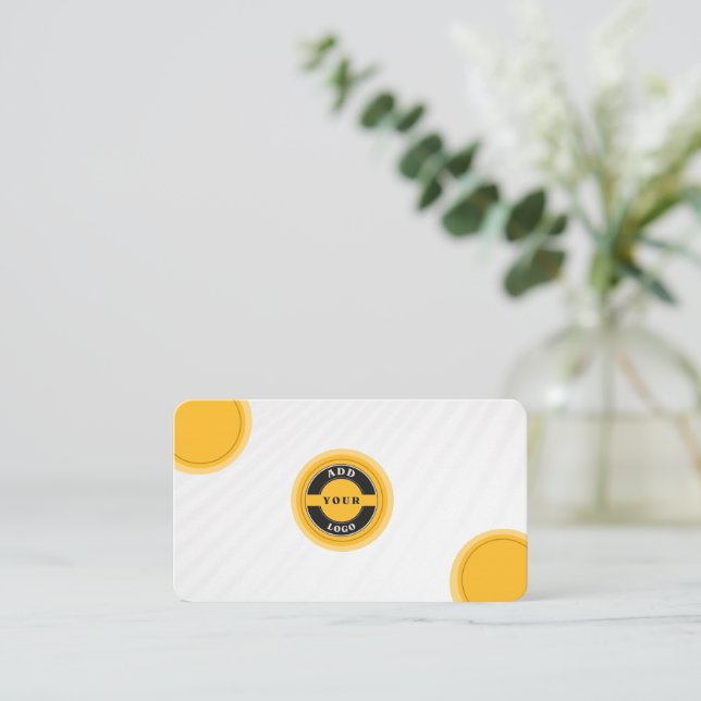 Professional QR Code Business Card (Standing Front)