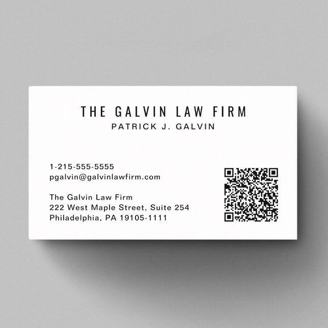 Professional QR Code Company Employee Business Card (Capture attention, make connections, and leave a lasting impression with our modern QR business card)