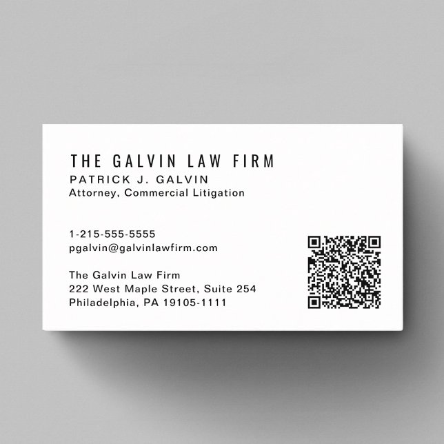 Professional QR Code Employee Business Card (Capture attention, make connections, and leave a lasting impression with our modern QR business card)