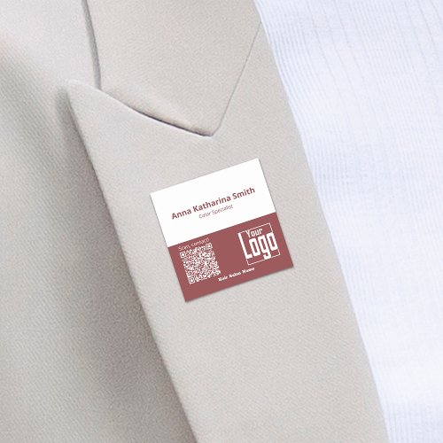 Professional QR_Code Logo Company Expertise Name Tag