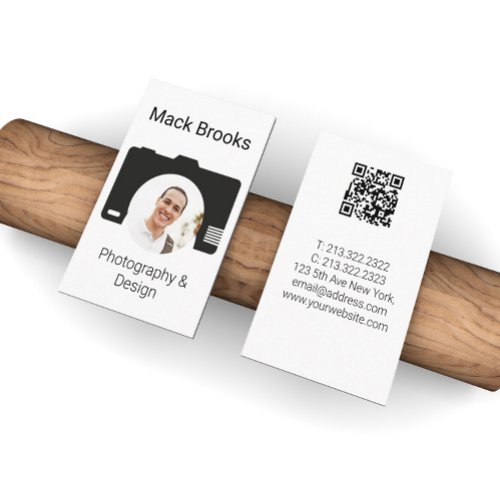 Professional QR Code Photography  Design Business Card