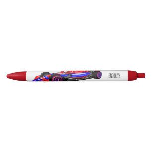 Professional racing car cartoon illustration pen